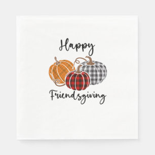 Serviette En Papier Joyeux Ami-Action Plaid Chemise Thanksgiving Homme