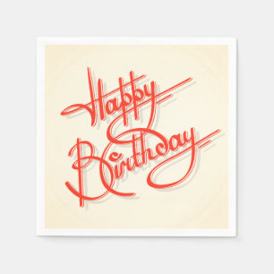 Serviette En Papier Joyeux anniversaire