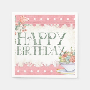 Serviette En Papier Joyeux anniversaire