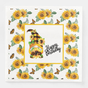 Serviette En Papier Joyeux Anniversaire Gnome