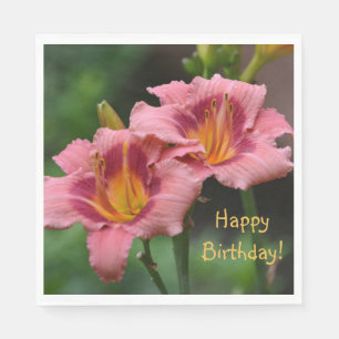 Serviette En Papier Joyeux anniversaire Lily