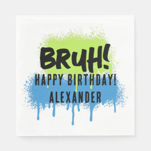 Serviette En Papier Joyeux Anniversaire Mec Ados Adolescent Garçon