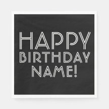 Joyeux Anniversaire & Nom personnalisable  
