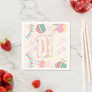Serviette En Papier Joyeux Anniversaire pnik