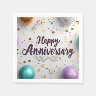 Serviette En Papier Joyeux Anniversaire serviettes
