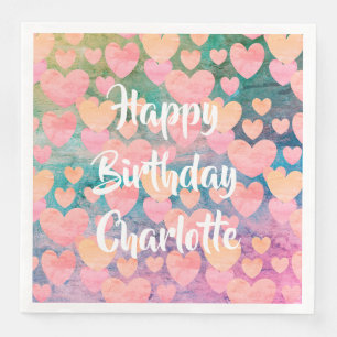 Serviette En Papier Joyeux anniversaire serviettes de fête de #Charlot