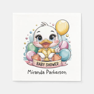 Serviette En Papier Joyeux Baby shower de canard