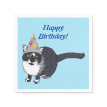 Joyeux Casquette de fête des chats, serviettes d'a