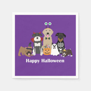 Serviette En Papier Joyeux Costumes Éffrayants pour animaux de compagn