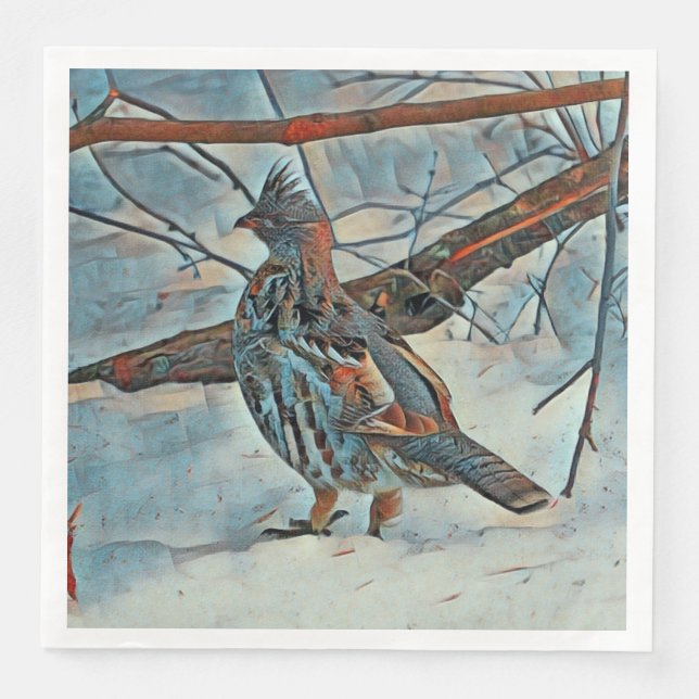 Serviette En Papier Joyeux Groupement de Noël (Devant)