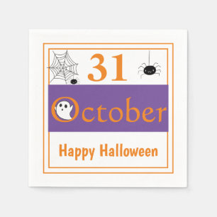 Serviette En Papier Joyeux Halloween 31 Octobre Spider Halloween Party