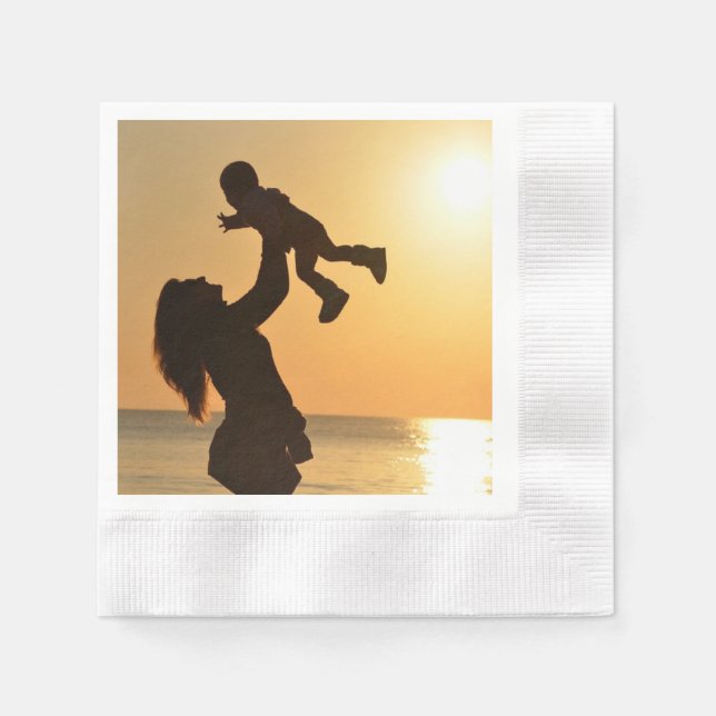 SERVIETTE EN PAPIER JOYEUX JOUR DE MÈRE (Devant)