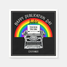 Serviette En Papier Joyeux Jour de publication personnalisée LBGTQ