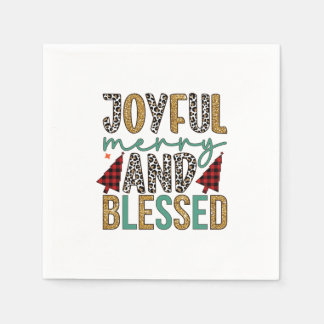 Serviette En Papier Joyeux Joyeux Joyeux Joyeux Et Béni