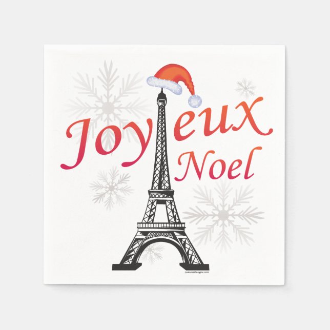 Serviette En Papier Joyeux Noel (Devant)