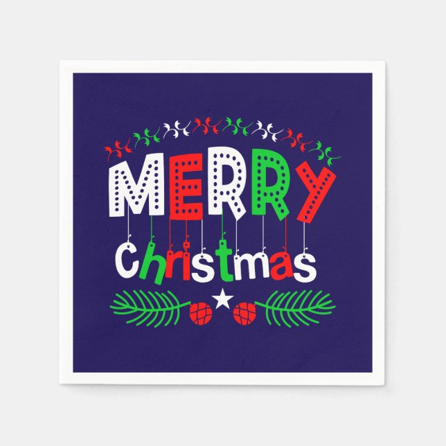 Serviette En Papier Joyeux Noël-85923 (Devant)