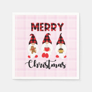 Serviette En Papier Joyeux Noël - Buffalo nus plaid