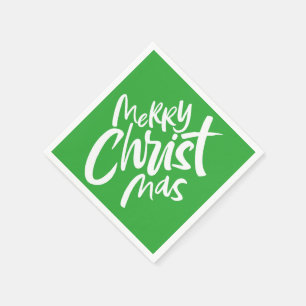 Serviette En Papier Joyeux Noël Chrétien Lettres Gree Religieux