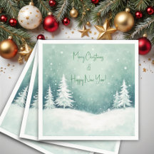 Joyeux Noël et Bonne Année à l'aquarelle