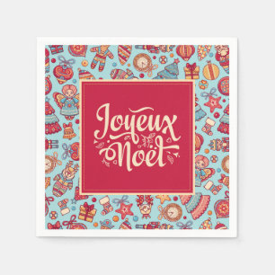 Serviette En Papier Joyeux Noel Joyeux Noël motif français