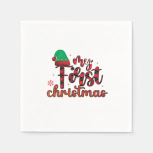 Serviette En Papier Joyeux Noël Mon premier Noël