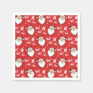 Serviette En Papier Joyeux Noël Père Noël