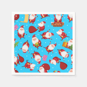 Serviette En Papier Joyeux Noël Père Noël   Fêtes de Noël