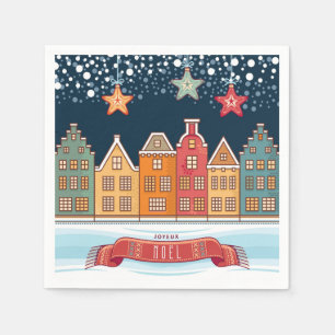 Serviette En Papier Joyeux Noel urban Snow