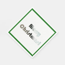 Joyeux Noël Vert et blanc