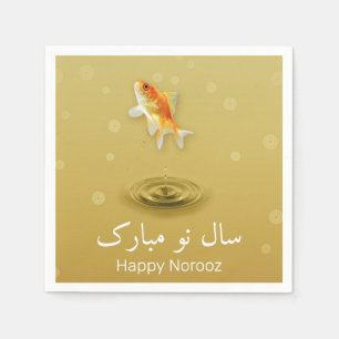 Serviette En Papier Joyeux Nouvel An persan Norooz Fish