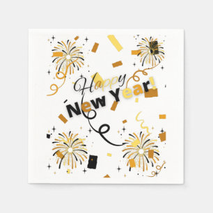 Serviette En Papier Joyeux Nouvel An Serviettes 3 plis