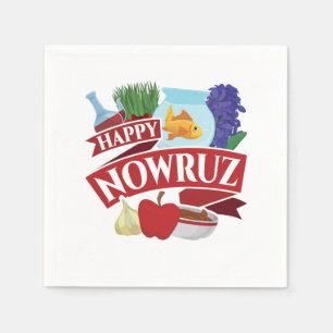 Serviette En Papier Joyeux Nowruz Nouvel An persan