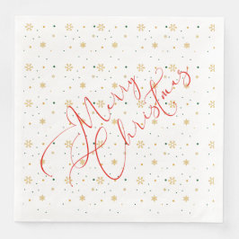 Serviette En Papier Joyeux papier de Noël Napkin