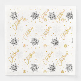 Serviette En Papier Joyeux papier de Noël Napkin
