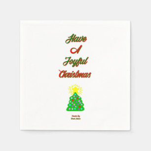 Serviette En Papier Joyeux Papier de Noël Napkin