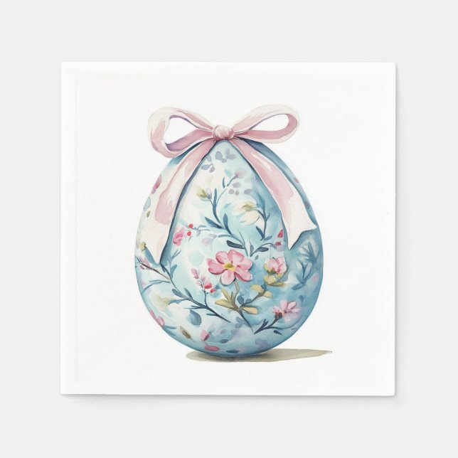 Serviette En Papier Joyeux papier de Pâques Napkin (Devant)