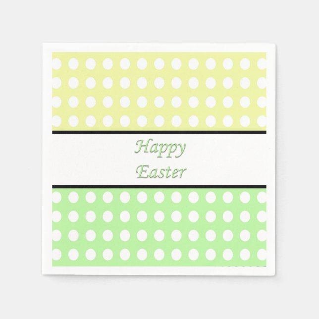 Serviette En Papier Joyeux Pâques (Devant)