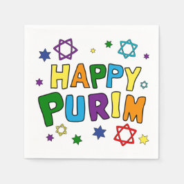 Serviette En Papier Joyeux Purim ! Serviettes de table