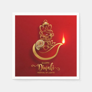Serviette En Papier Joyeux serviettes Diwali