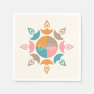 Serviette En Papier Joyeux serviettes Diwali