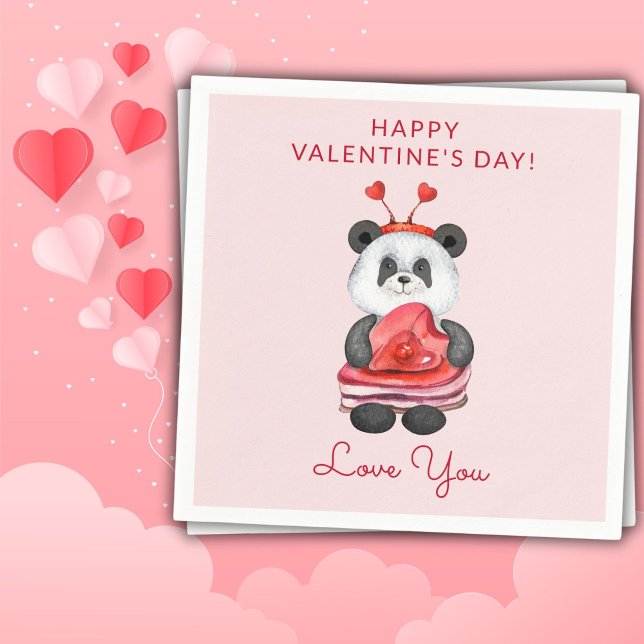 Serviette En Papier Joyeux Valentines Jour de Jour serviettes (Créateur téléchargé)