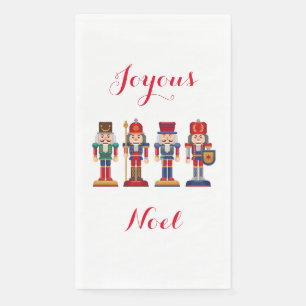 Serviette En Papier Joyous Noel Nutcracker Papier serviette d'hôte