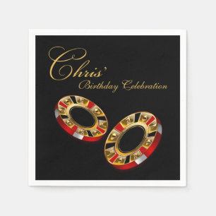 Serviette En Papier Julie Casino Style Party ME DEMANDEZ 4 NOMS EN CHI