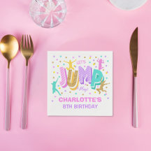 Jump Anniversaire des serviettes personnalisées