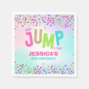 Serviette En Papier Jump Trampoline Anniversaire Fête Fournitures Déco