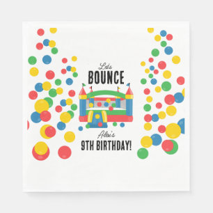 Serviette En Papier Jumping Bouncy Castle Kids Bounce Anniversaire