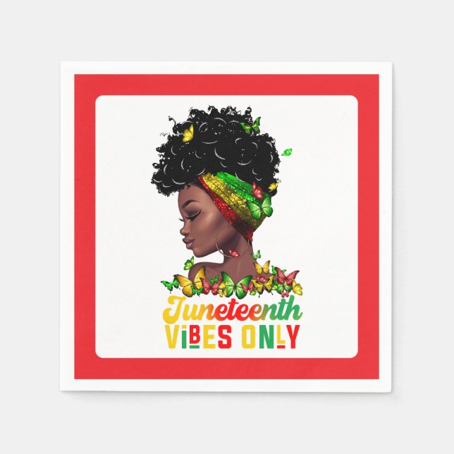 Serviette en papier Juneteenth (Devant)