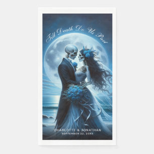 Serviette En Papier Jusqu'à ce que la mort nous sépare Couple de squel