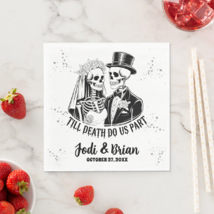 Serviette En Papier Jusqu'à ce que la mort nous sépare Mariage d'Hallo
