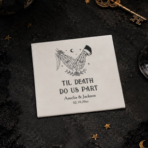Serviette En Papier Jusqu'à ce que la mort nous sépare Mariage d'Hallo